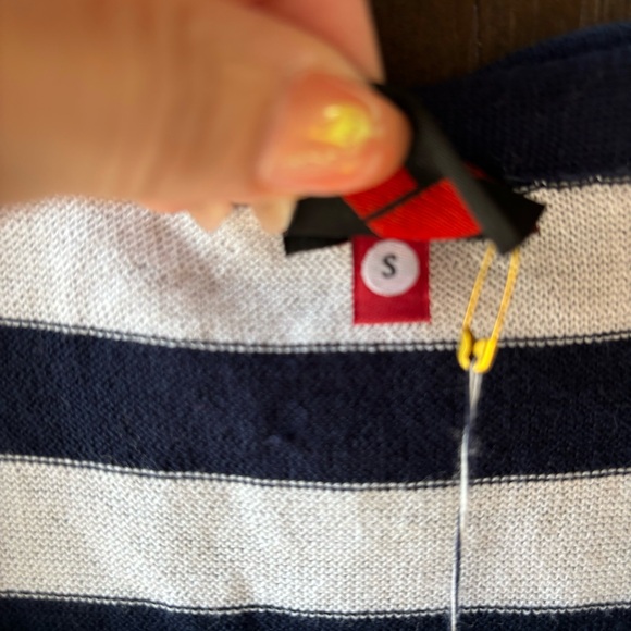 HAPPY SHEEP Striped Cotton Cardigan! NWT! - Picture 5 of 6